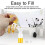 50Pcs Small Empty Squeeze Dropper Bottles Plastic Thin Tip Dropper Bottles 15ML Portable Squeezable Liquid Dropper White 5
