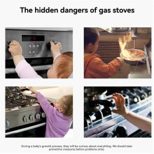 Stove Knob Safety Covers for Child (5 + 1 Pack), Universal Size Stove Covers with Adhesive for Kids and Pets