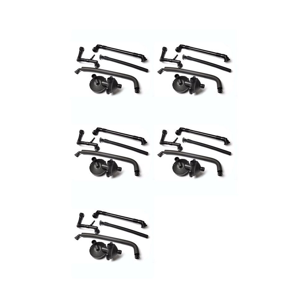 5X Crankcase Exhaust Valve + Vent Hose Kit For 3 Series E46 E39 X3 X5 Z3 Z4 320I 325I 330I 11617501566 6031692240904
