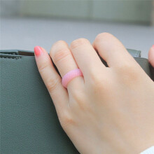 5.7Mm Popular para Mujeres Anillos Geniales de Silicona Anillo de Bodas de Silicona Rosa Ambiental Deportes al Aire Libre RingX2 9