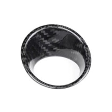 Real Hard Carbon Fiber Car Ignition Key Frame Trim for 500 Abarth 595 695 2010-2024