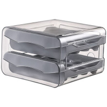 Soporte para Huevos de 32 Rejillas, Caja de Almacenamiento de Huevos DoméSticos para Nevera, Contenedor Transparente de Almacenamiento de Pollo de 2