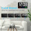 Digital Wall Clock Large Display Alarm Clock with Wireless Remote Control LED Wall Clock with Date and Temperature-A 5