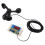 3 Fläktblad, Tornkran, Anemometer, 3 Blad, USB-Vindhastighetslarm för Utomhusbruk 1