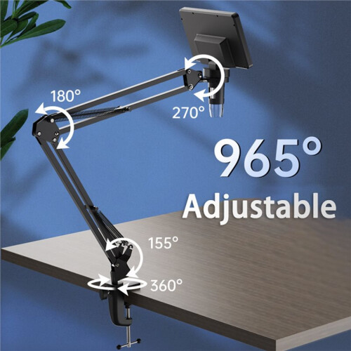 Adjustable Metal Bracket Microscope Mount, Flexible Arm Stand Electron Microscope Circuit Board Repair Bracket 2