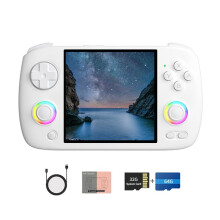 RG CubeXX Retro Handheld Games Console 32G+64G RGB Joystick Video Gaming Player Supports WIFI White