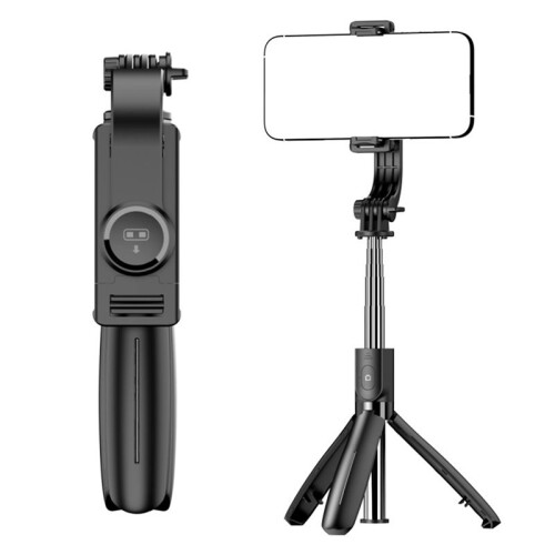 L21 Selfie Stick Floor-Standing Tripod with Extendable Rod Remote Control for Android & IOS