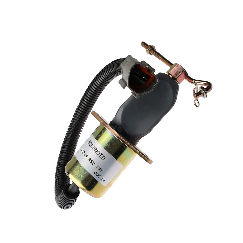 12V Excavator Engine Flameout Solenoid Valve 32A8715100 For S4q2/S4s/S6s 4712369528373