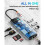 Baseus Hub USB-C 8 em 1 com Conector de Expansão Tipo C e Múltiplas Portas, Ideal para Computadores Desktop e Laptops 3