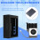 Tela Sensível Ao Toque MHS de 3,5 Polegadas para Raspberry Pi 5, com Caixa de Metal e Radiador Preto Active Cooler 4