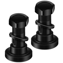2Pack Rotary Cutter Blade Bolt Kit 63607 for Bush Hog, with Nuts and Lock Washers,Replace: 802-263C,802-277C,7919,252BH