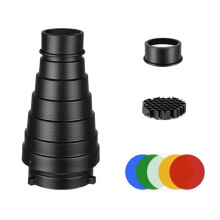 Mount Large Flash Snoot Photography Studio Flash Light Fittings Accessories for S-Type DE300 SK400 II
