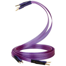 HiFi OCC Speaker Cable Hi-End Pure Copper Belt with Serrated Solid Gold-Plated Banana Plugs Cable Speaker Amplifier
