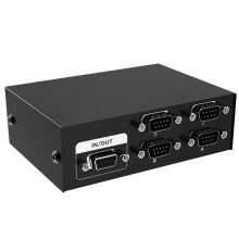 RS232 4 in 1 Out RS232 Serial DB9 Pin Switcher 4x1 for PC Console Printer Sharing Selector Controller
