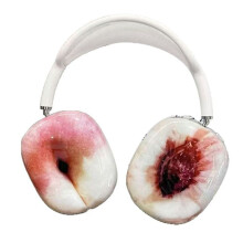 Fruit Series for Airpods Max2 Headphones Case Cover 3D Airpods Cases Headphones Accessories Decoration Peach