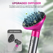 For  Airwrap Styler HS01 HS05 HS08 Straightener Nozzle and Diffuser Nozzle Smooth Hair Style and Hair Curling