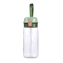 Dishwasher Safe Design BPA-Free Tritan Plastic Filtered Water Bottle Reusable Water Filter Glass Water Bottle Rotating Grip Handle For School Work