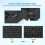 Foldable  Keyboard, Universal Folding Keyboard for Mobile Phones and Tablets, Can Easily   to 3 Devices 4