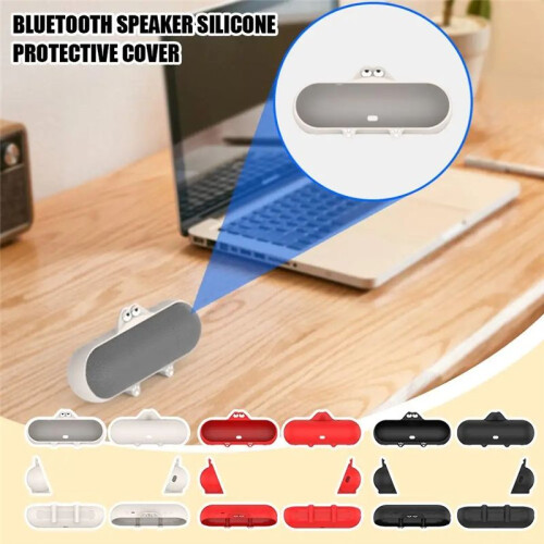 For  Pill (2024 Release)  Speaker Silicone Protective Cover to Prevent Falling Black 1