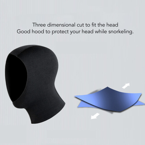 Diving Hood 3mm Neoprene Black