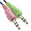 Multimedia Adjustable Headset Headphones with Boom Microphone Twin 3.5mm Jacks 1.8m 2