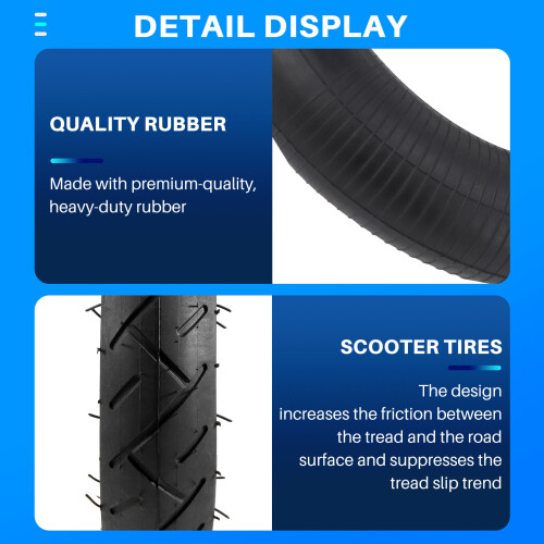 Pneu de 10 Polegadas 10X2.125 para Scooter EléTrico Balanceamento Hoverboard Auto-EquilíBrio Scooter de EquilíBrio Pneu Resistente Ao Desgaste 1