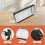LED Digital Projection Alarm Clock Electronic Alarm Clock with Projection  Projector Bedroom Bedside Clock Black 5