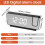LED Digital Projection Alarm Clock Electronic Alarm Clock with Projection  Projector Bedroom Bedside Clock Black 7