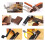 72Pcs Guitar Tool Kit Repair Maintenance Tools String Action Ruler Guitar Bridge Pins Strings Picks with Carry Bag 9