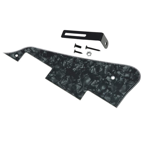 Black Pearl LP Guitar Pickguard with Black Bracket for