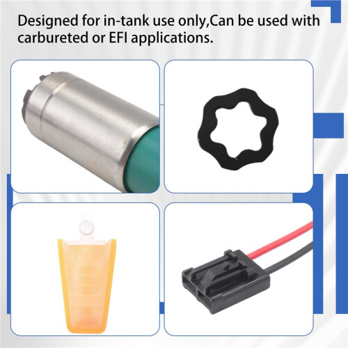 Universal Replacement In-Tank Electric Fuel Pump Install Kit Replace 38mm for