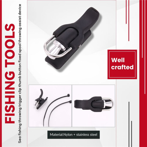 Surf Fishing Trigger Aid Sea Fishing Casting Trigger Cannon Clip Thumb Button Fixed Spool Casting Aid 2