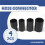 4PCS Vacuum Cleaner Dust Filter Conversion Connector  Adapter for Inner Diameter 32/40/50mm Thread Hose Parts 5
