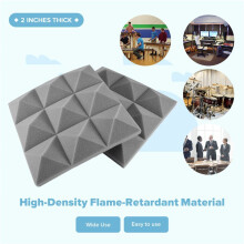 12 Pack Acoustic Foam Panels,Self-Adhesive Sound Proof Foam Panels,for Wall Decor,Music Studio Bedroom Home,5X30X30cm