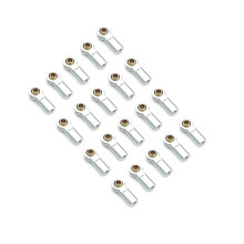 20 Piezas Metal M3 Barra de Acoplamiento RóTula RóTula de Enlace para 1/10 RC Rastreador de Coche AXIAL SCX10 Trx4 D90 CC01, 3