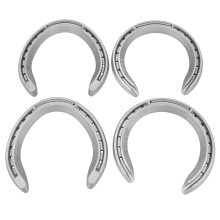 4Pcs 5 Horse Equipment Aluminum Alloy Horseshoes 2 Front + 2 Rear Farrier Tools for Tournament