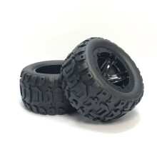 4Pcs Large Tire Widening Tyre Wheel for 144001 124016 124018 124019 12428 Haiboxing 16889 RC Car Upgrade Parts,2