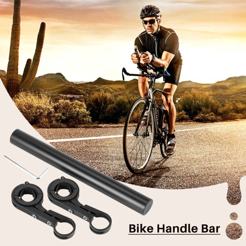 Handlebar Extension Mount Bicycle Bike Handle Bar Bracket Extender Holder（black） 2