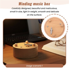 Runde Leere Spieluhr Geburtstag Valentinstag Geschenk Action Figuren Figur Kunst Handwerk Miniaturen Keine Musik Angegeben