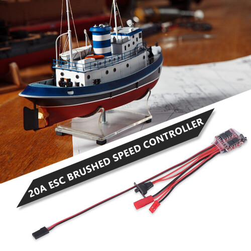 20A Bustophedon ESC Borstad Hastighetskontroll för RC-Bil LastbilsbåT
