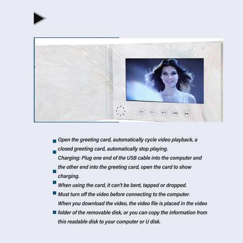 Video Greeting Card 7-Inch Grey with 2GB Memory 2
