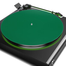 Green Acrylic Turntable Mat for 12 Inch Record Player, 300x300mm