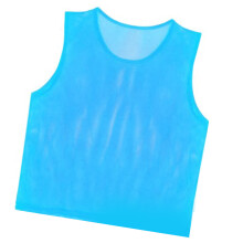 Gilet da Allenamento Sportivo Traspirante Blu Cielo per Sport all'Aperto, in Fibre di Poliestere