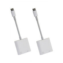 2X Type C OTG Ethernet Adapter USB C to RJ45 Ethernet LAN Wired Network Converter 100Mbs for Type C Mobile Phone Tablet