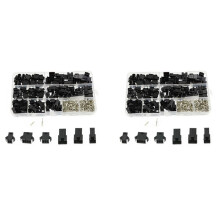 Terminal Dupont de 2,54mm Macho / Hembra Pin SM2.54 Enchufe de Cable 2/3/4 Pin Conector de Cable de Carcasa de Encabezado de Puente 960 Piezas