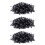 3000X Terminale Crimpato Pre-Isolato E1008 18Awg 1,0mm2 Argento Nero 1