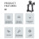 STARTRC Upper Expansion Bracket for  Avata 2 Action Camera Mount Adapter Fixed Base with 1/4 Adapters 3