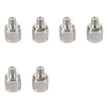 6 Stück N-Stecker Auf F-Buchse -Koaxial-Adapterstecker für Funkantenne, Silber