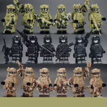 (B) Building Blocks Ghost Special Forces Military Special Forces People's Armed Forces Boys Assembled Children's Toys Fit Lego