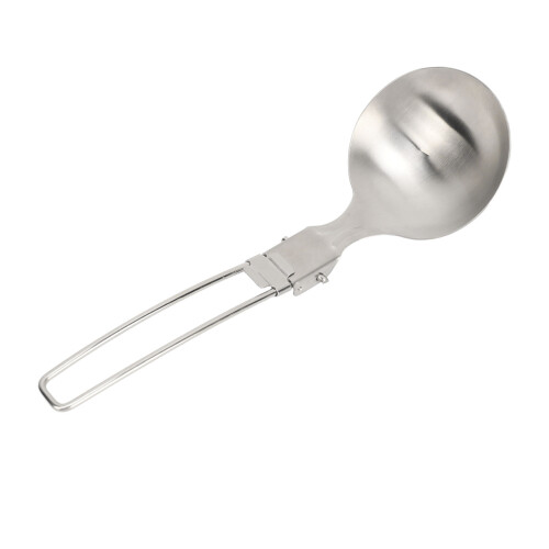 Folding Spoon Pair 304 Stainless Steel Portable